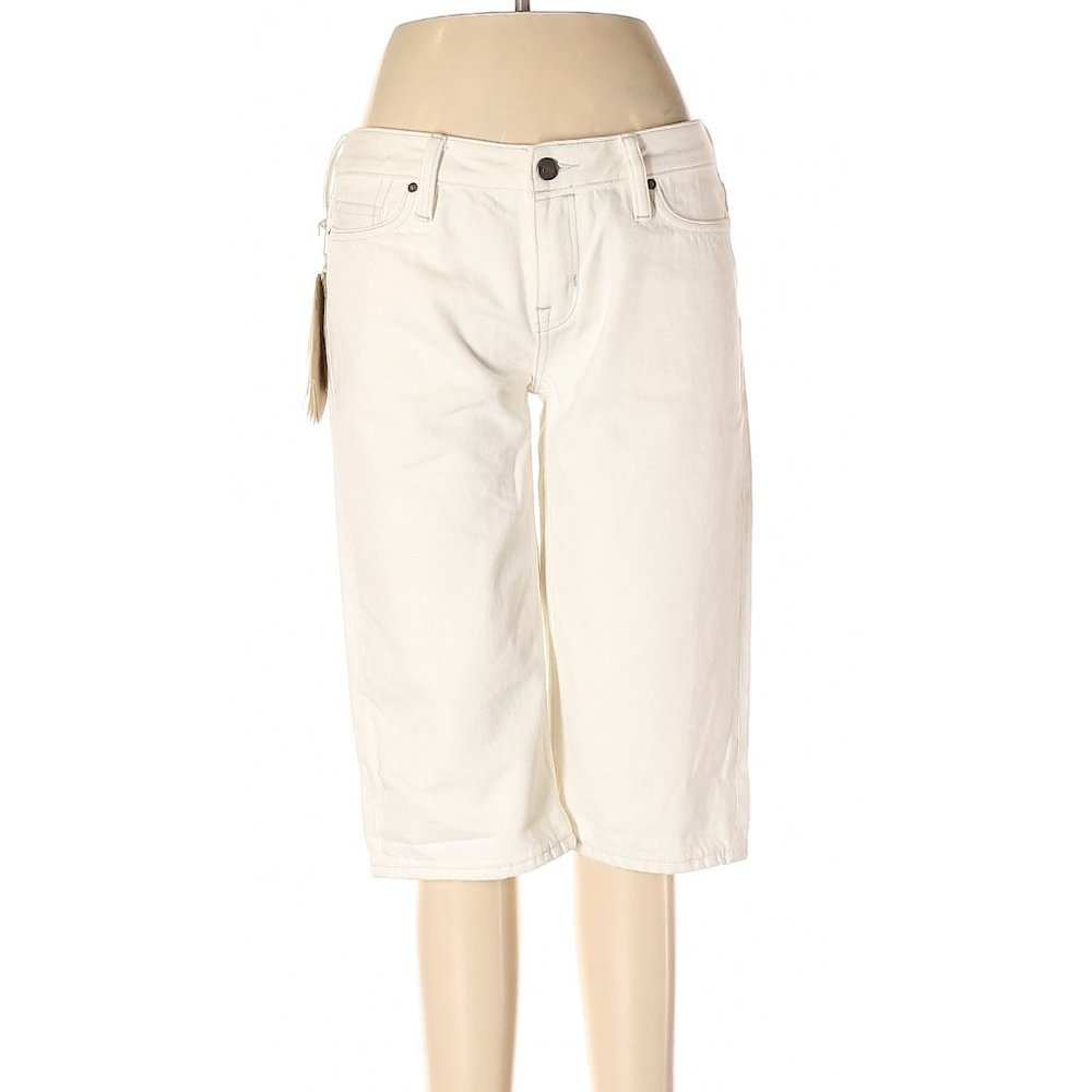 NWT All Saints Spitalfields Pale Gray Bryce Slim Short Capris Size 30 MSRP $110